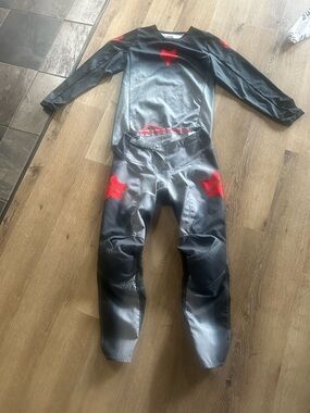 Fox Racing Black and Red Motocross Jersey & Pants Set